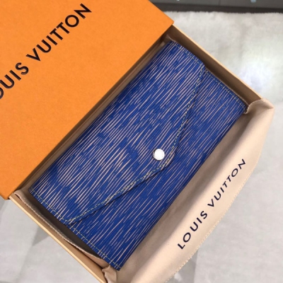LV路易威登 信封式錢夾 藍色水波紋 M61649 設計巧妙