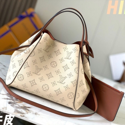 原廠皮 LV 手提包 M51950 奶白 HINA小號手袋