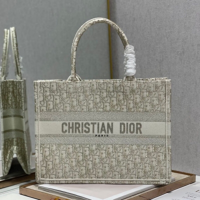 Dior迪奧 book tote 金屬D 中號購物袋 M12...