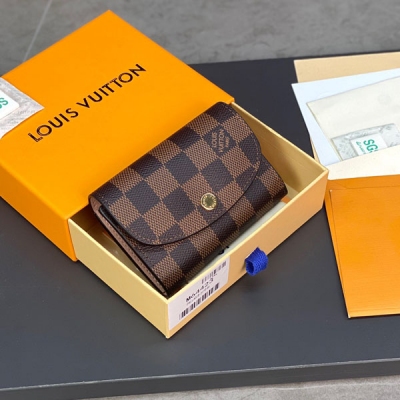 LOUIS VUITTON 棋盤格女士信封式零錢包 N644...