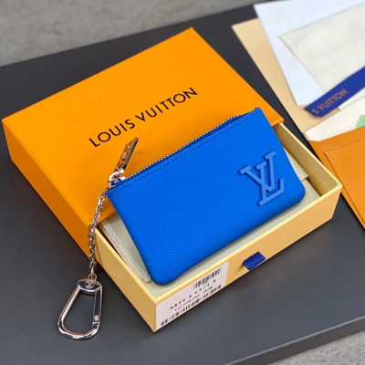 LOUIS VUITTON M81031 淺藍色實用匙鑰包