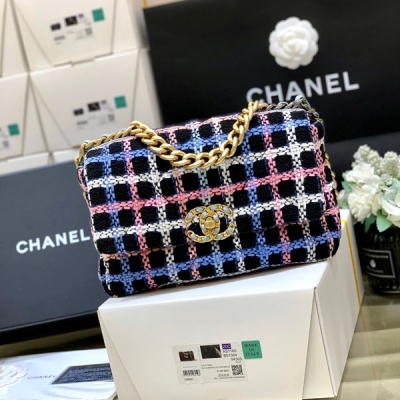 CHANEL香奈兒 2022p全球限量 19系列原廠布料女士...