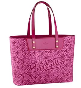 LV2010年春夏新款时尚限量公仔购物袋M93160（粉红色小号）