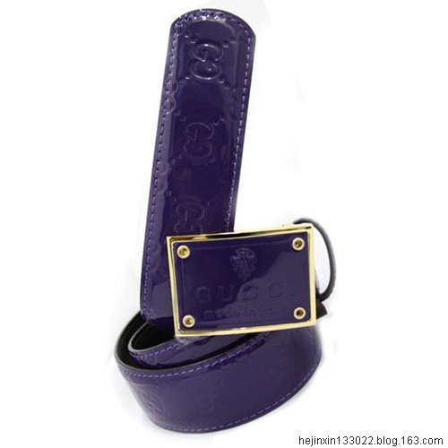 GUCCI、古奇新款皮帶189795紫色