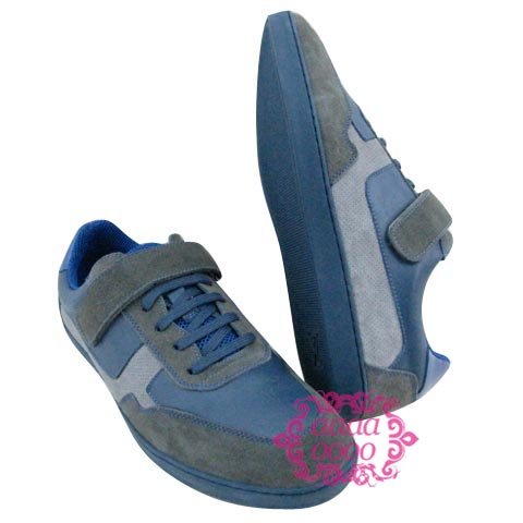 LV男鞋1比1專櫃 全球購2010最新款休閑男鞋YP8U-L藍