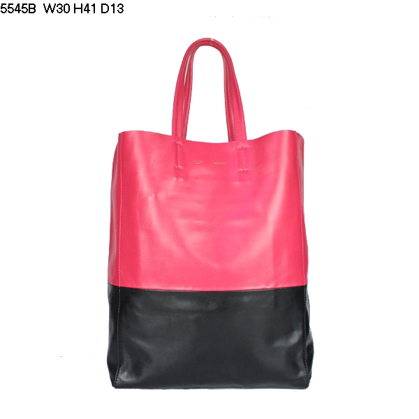女包 包包新休閑包雙色購物袋包手提單肩包真皮包5545B-大紅-克色